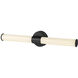 Trumann LED 24 inch Matte Black Vanity Light Bar Wall Light